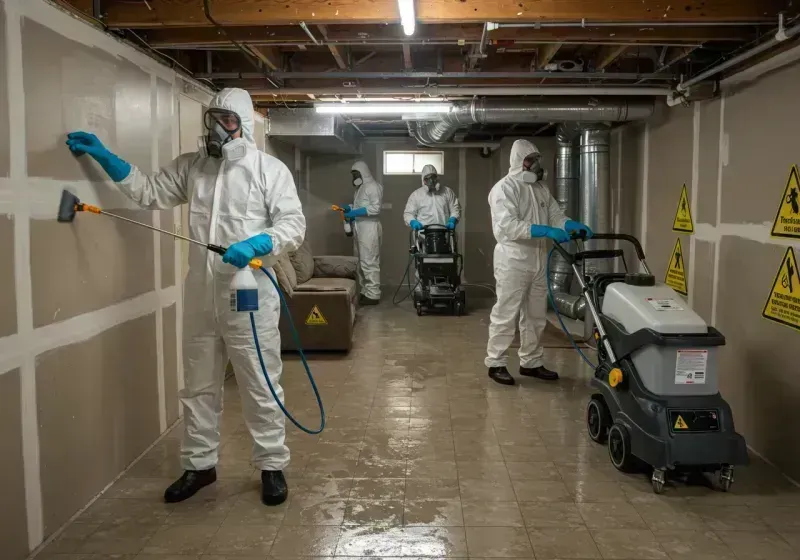 Basement Moisture Removal and Structural Drying process in Edwards County, IL